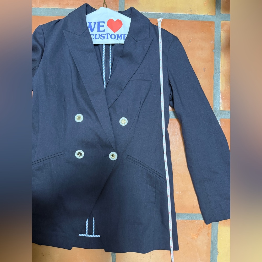 Veronica Beard Miller Linen Jacket  — Size 4 - Picture 8 of 10